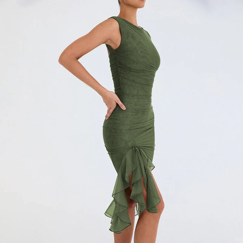 Summer Slim Skinny Sleeveless Dress For Women Fashion Party Club Dresses - VAleG