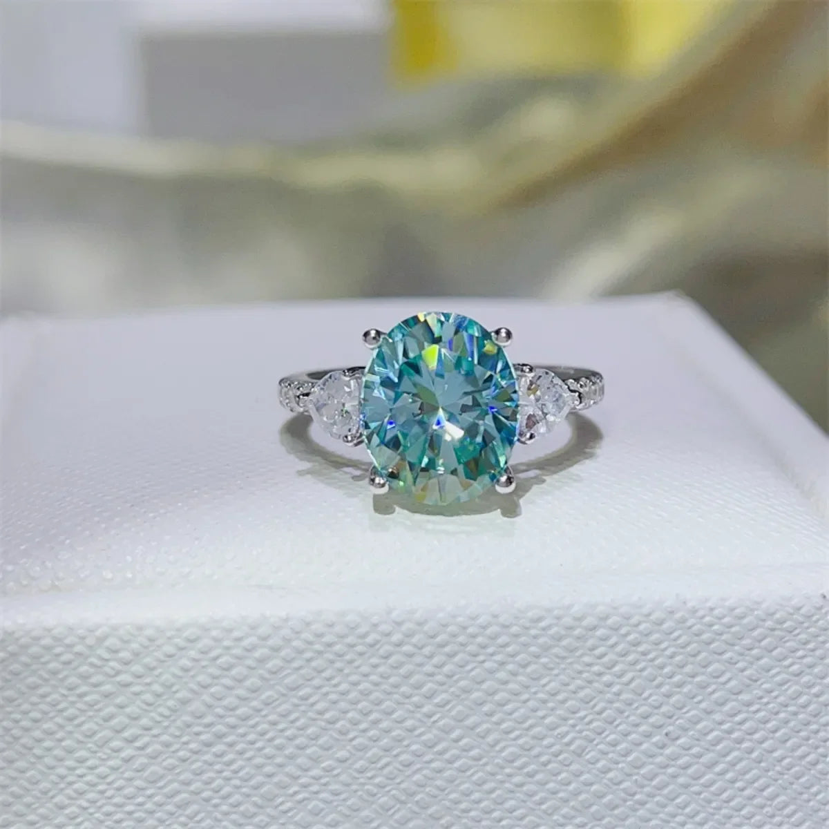 5 Carat Moissanite 925 Sterling Silver Ring - VAleG