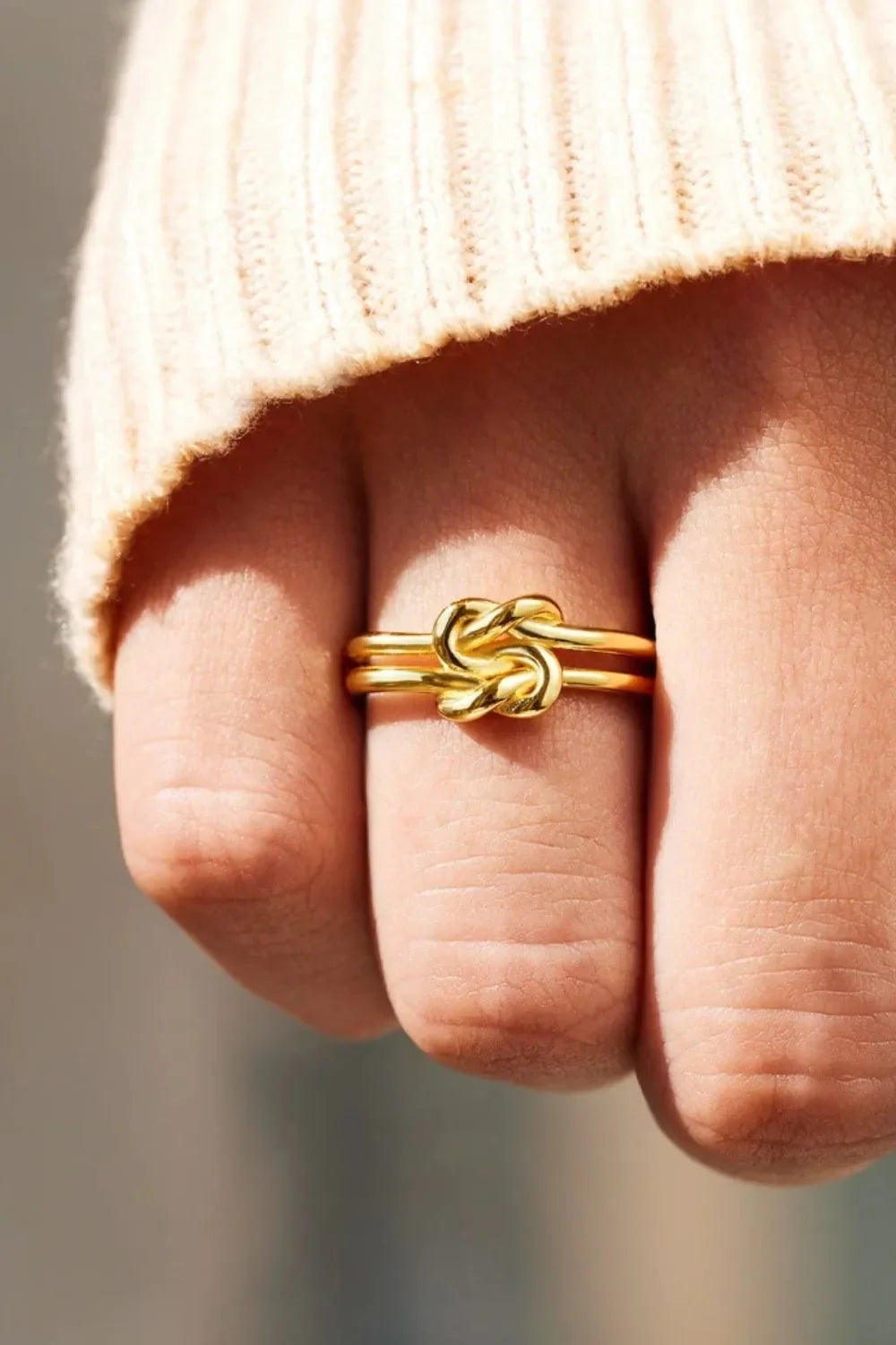 925 Sterling Silver Knotted Ring - VAleG