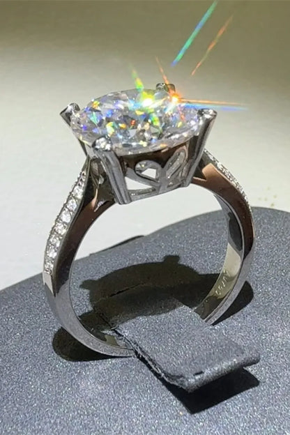 5 Carat Moissanite 925 Sterling Silver Ring - VAleG