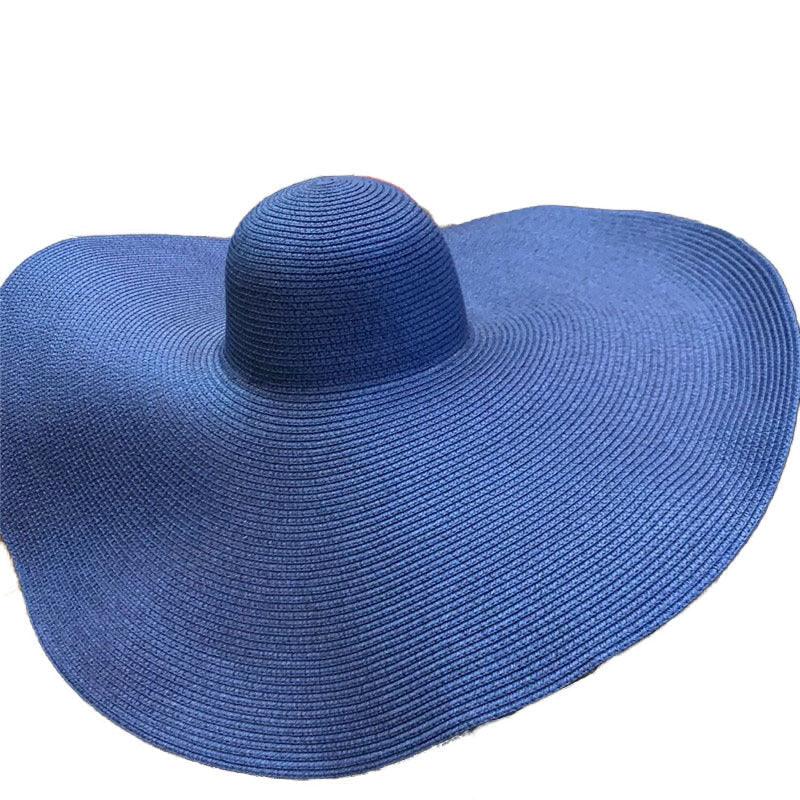 Foldable Beach Straw Oversized Sun Hat - VAleG