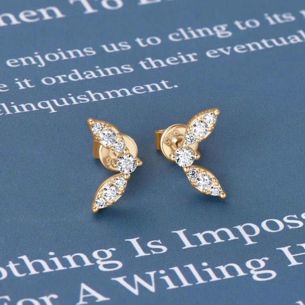 Moissanite 925 Sterling Silver Stud Earrings - VAleG