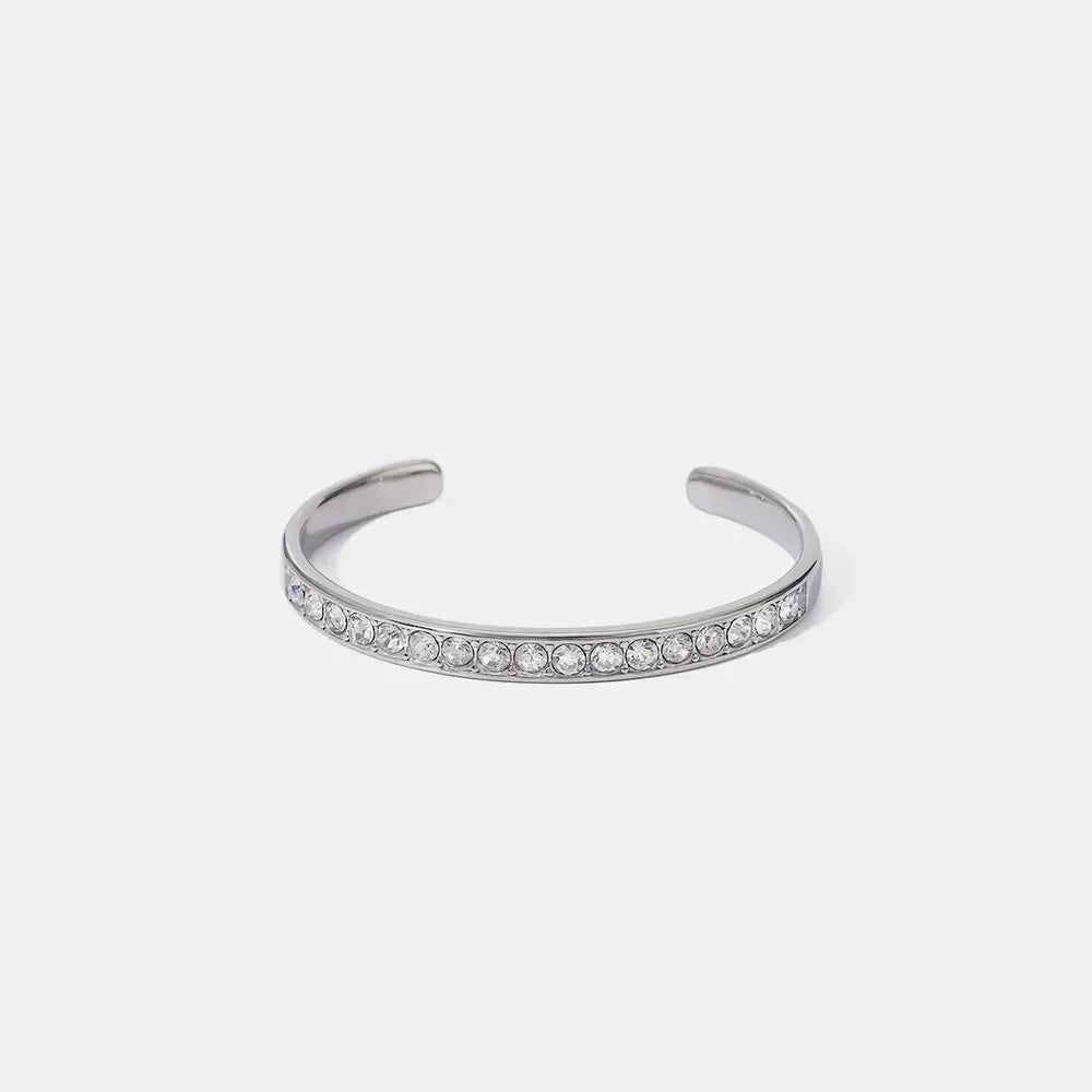 Stainless Steel Inlaid Zircon Bracelet - VAleG