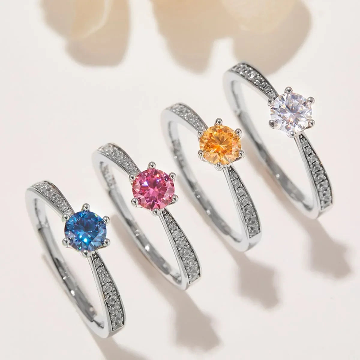 Moissanite 925 Sterling Silver Ring - VAleG