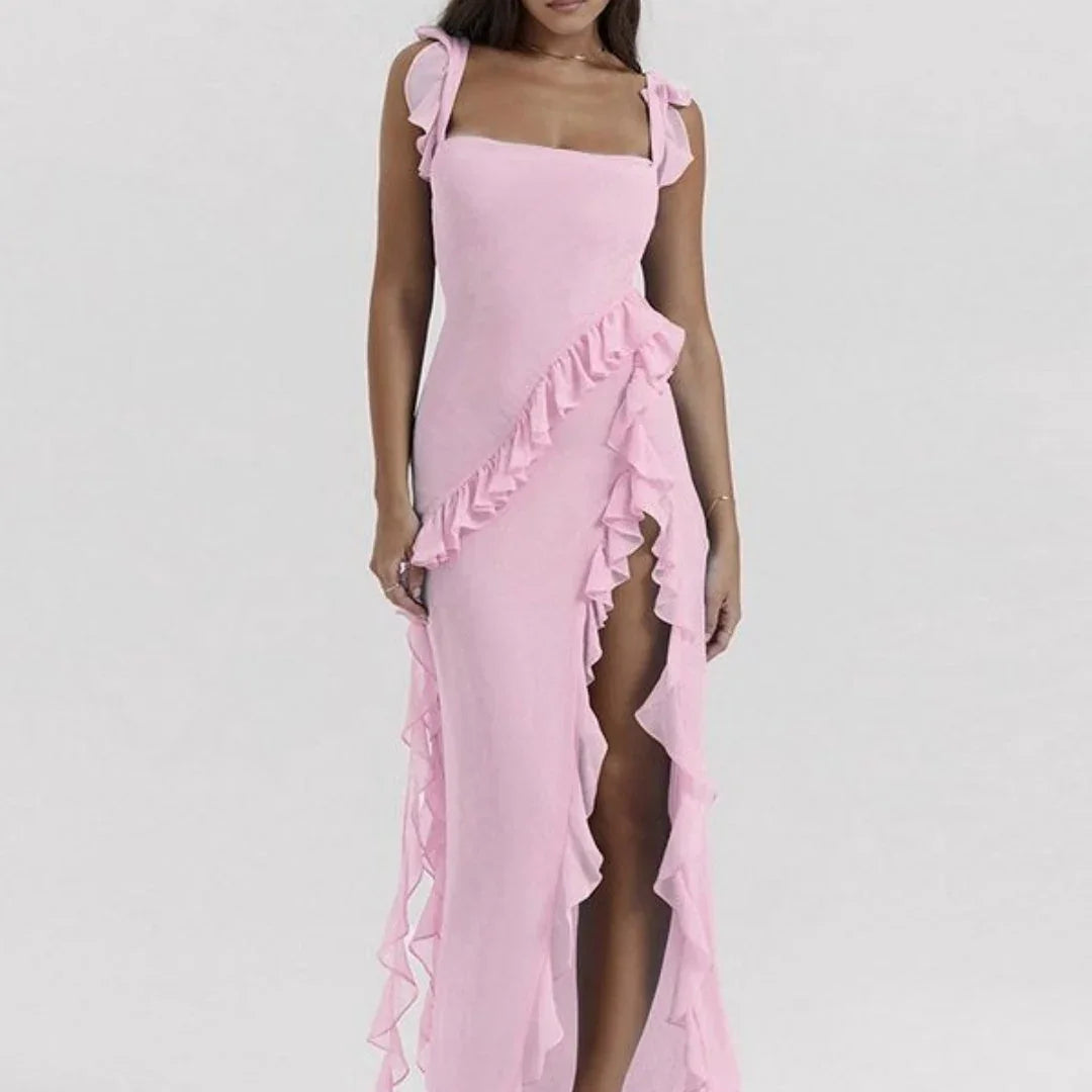 Female Summer Fashionable Stringy Selvedge Stitching Temperament Dress - VAleG