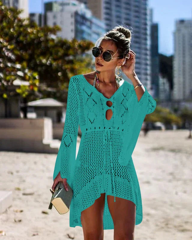 .Bikini Women Swimsuit Cover-up Beach Bathing Beach Dress - VAleG