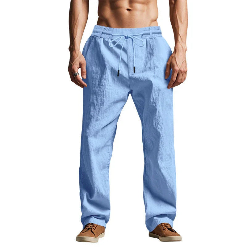 Loose Drawstring Beach Sports Trousers Men - VAleG