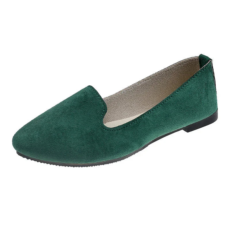 Spring And Autumn Women's New Candy Color Work Flat Shoes - VAleG