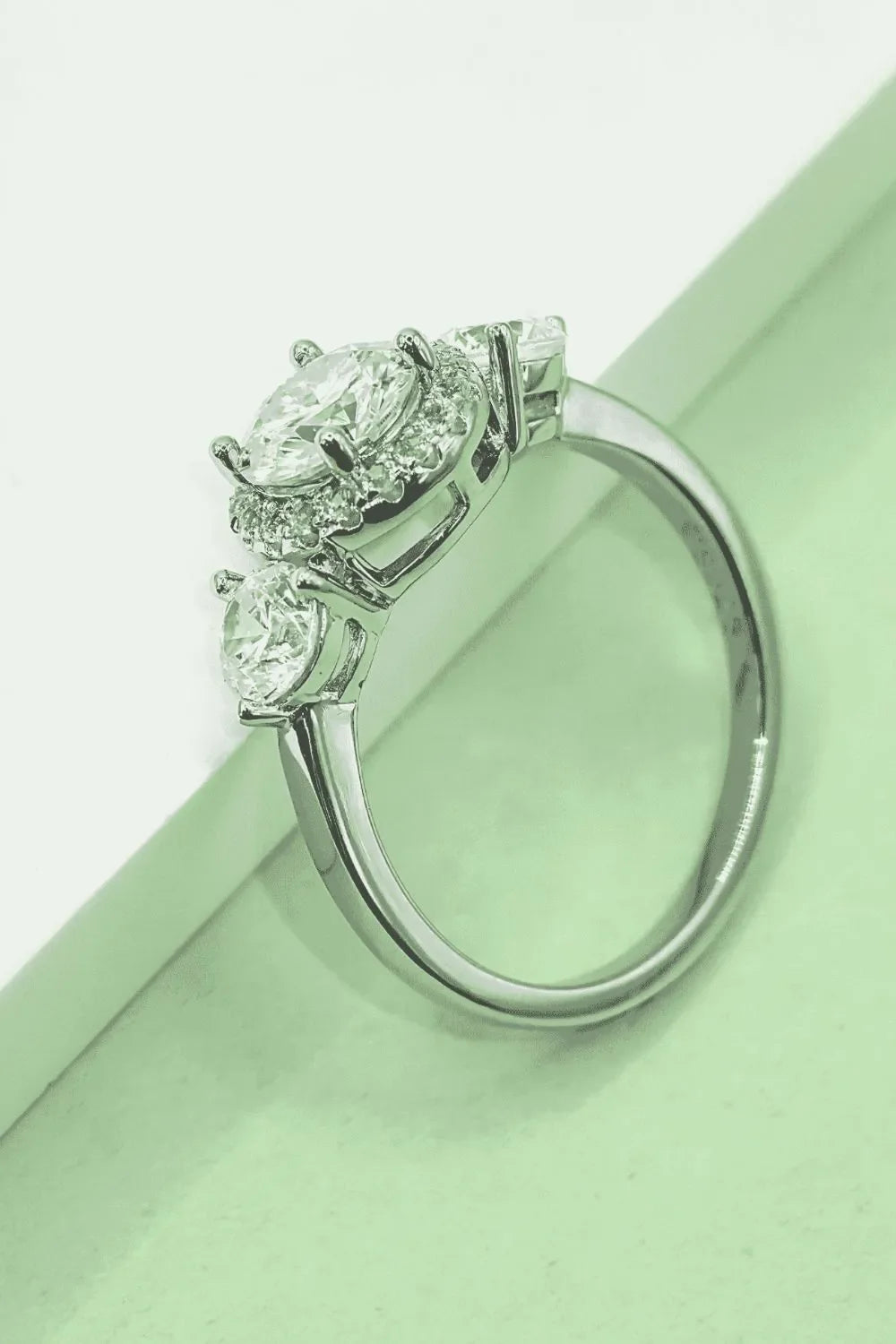 1 Carat Moissanite 925 Sterling Silver Ring - VAleG