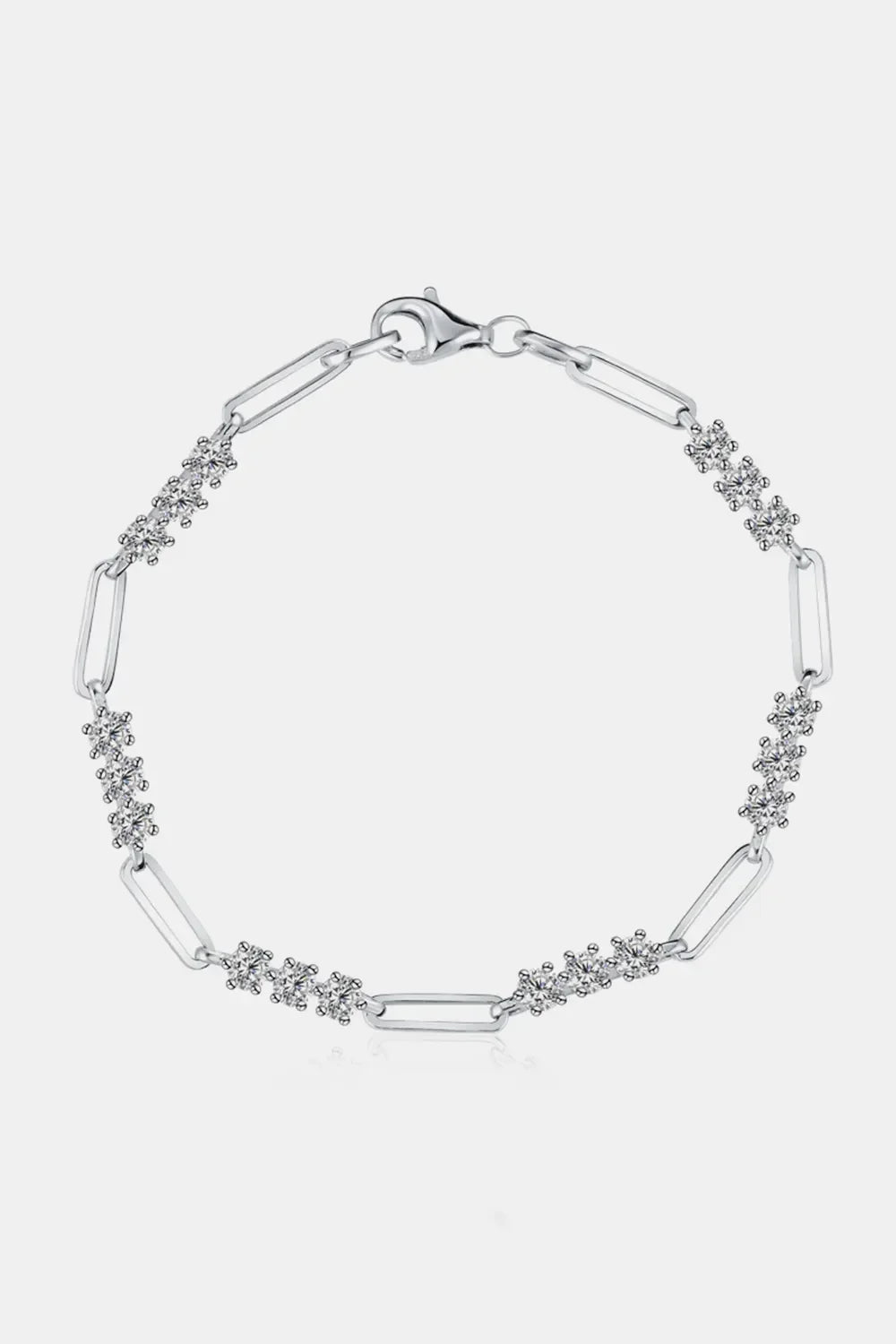 1.8 Carat Moissanite 925 Sterling Silver Bracelet - VAleG