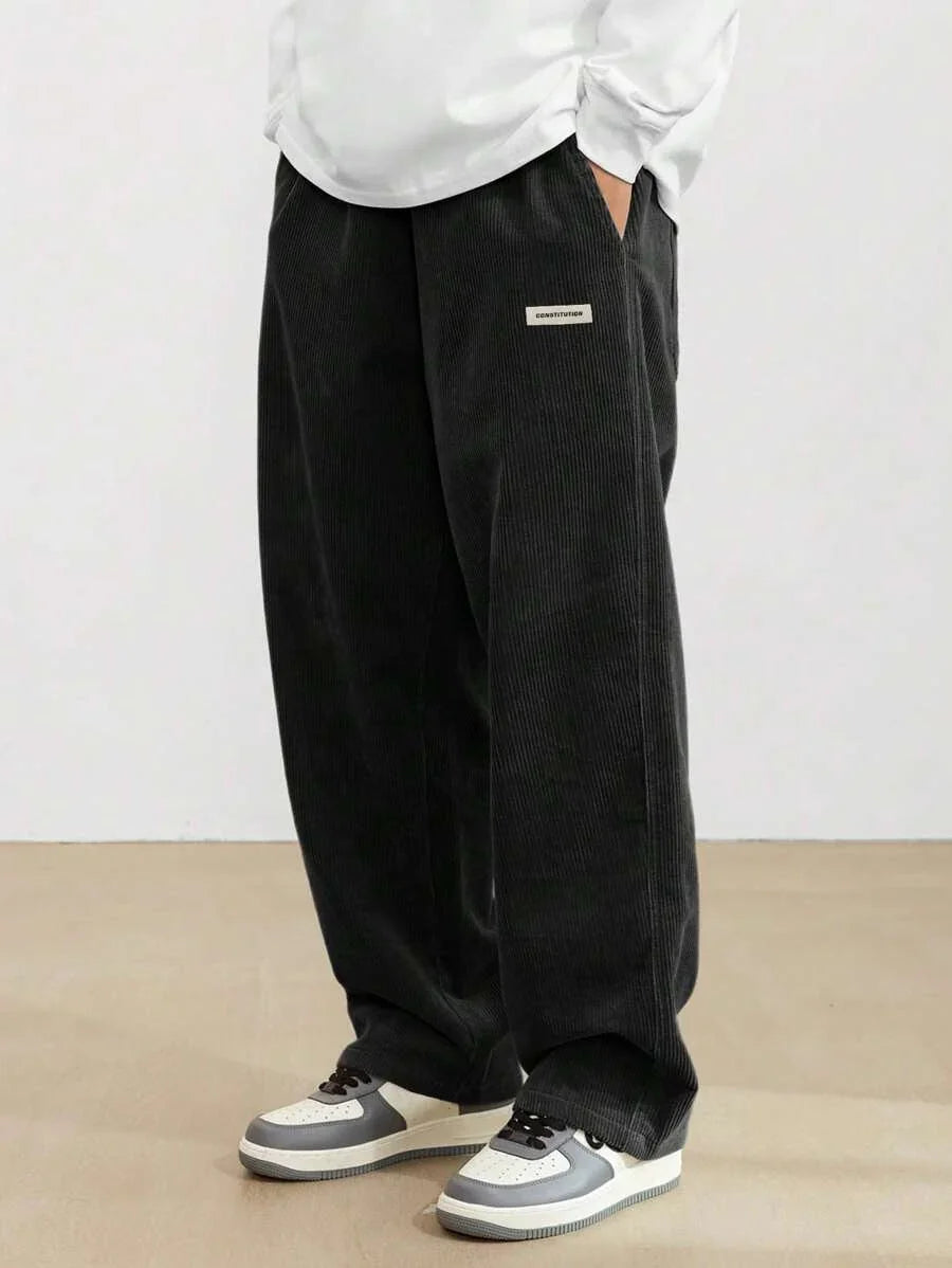 Men's Autumn And Winter Loose Wide Leg Draping Casual Pants - VAleG