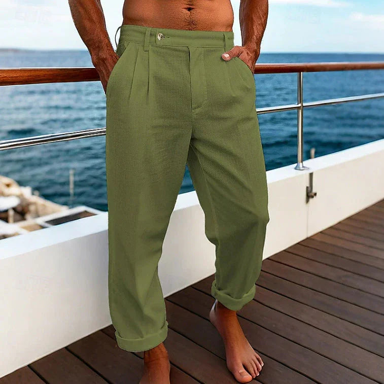 Men's Pocket Flat Comfortable Breathable Trousers - VAleG