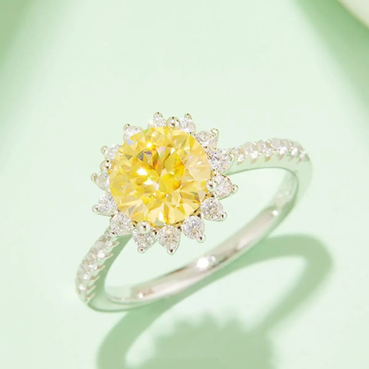 2 Carat Moissanite 925 Sterling Silver Ring - VAleG