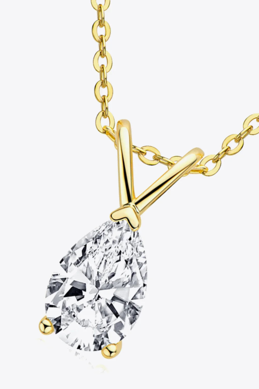 1.5 Carat Moissanite Pendant 925 Sterling Silver Necklace - VAleG
