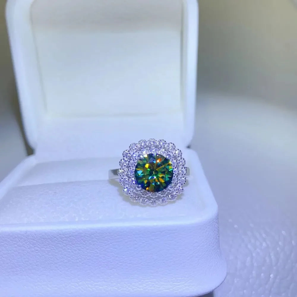 2 Carat Moissanite 925 Sterling Silver Ring - VAleG