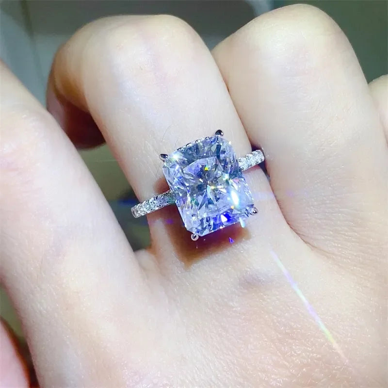 5 Carat Moissanite Zircon 925 Sterling Silver Ring - VAleG