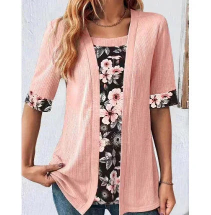 Women's Hollow-out Sleeves Cotton And Linen Buckle-free Cardigan Coat - VAleG