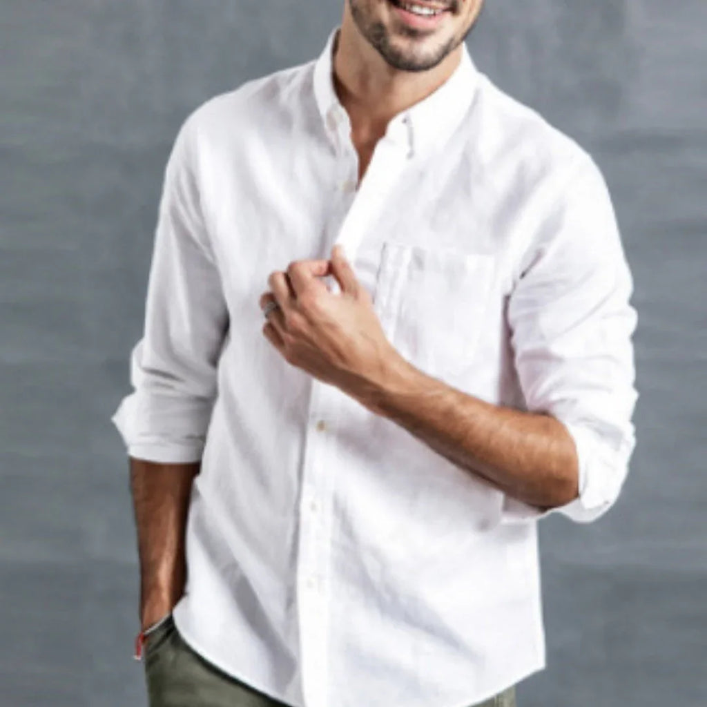 Men's Simple Casual Loose Shirt - VAleG