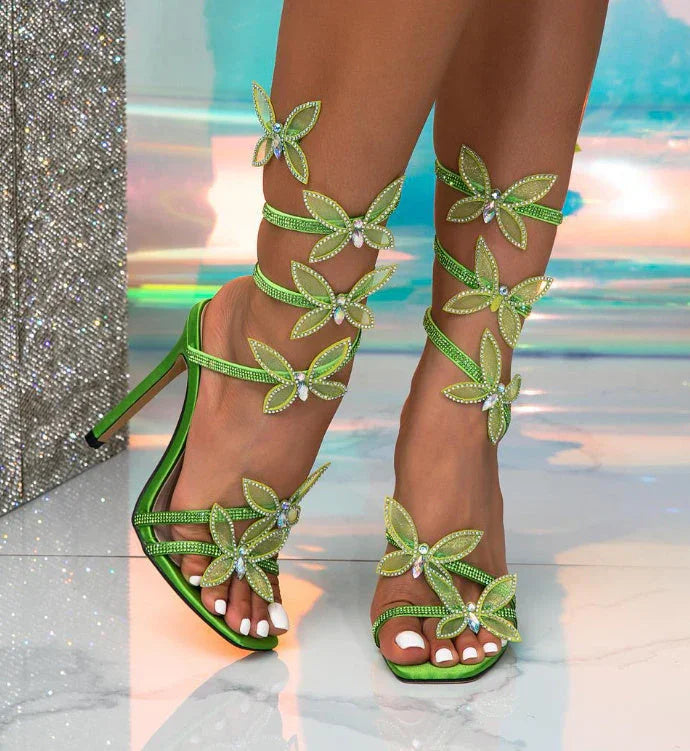 Fashion Personality Bow Stiletto Sandals - VAleG