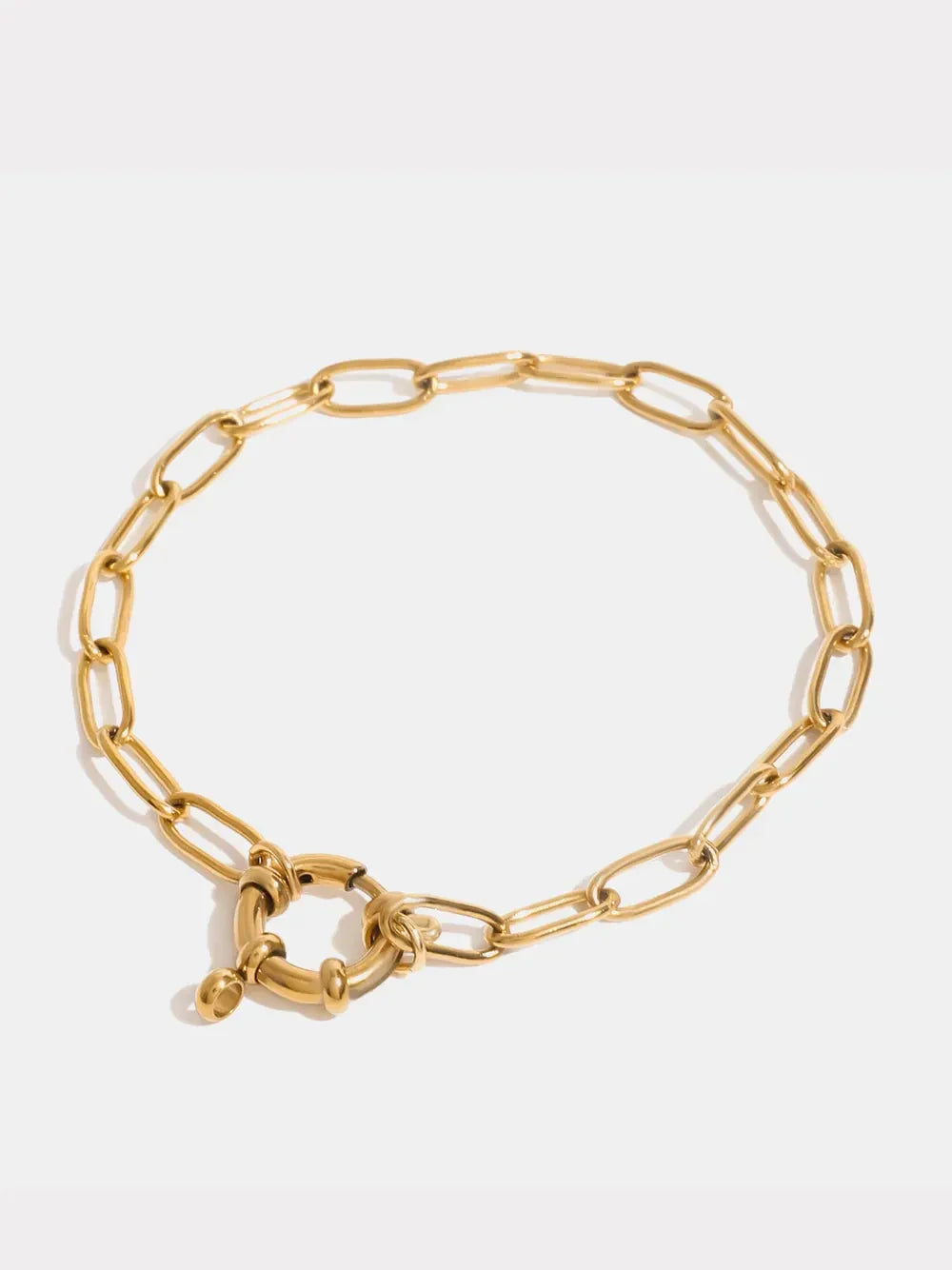 18K Gold-Plated Stainless Steel Chain Bracelet - VAleG