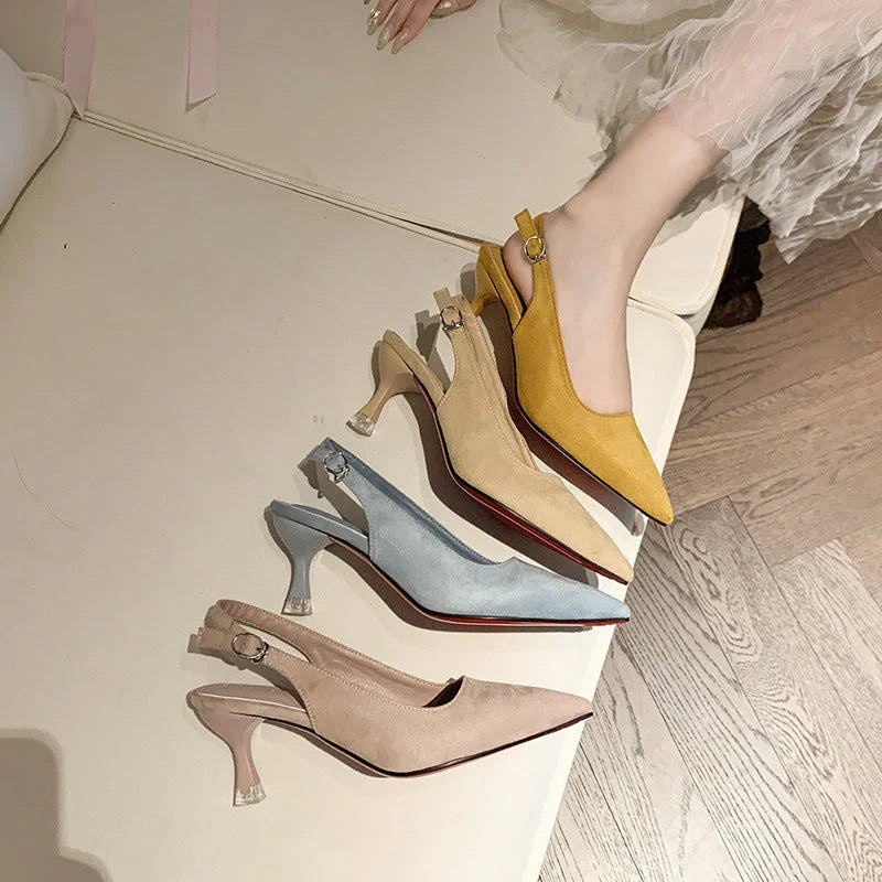 Spring And Summer Stiletto Heel Pointed High Heels - VAleG