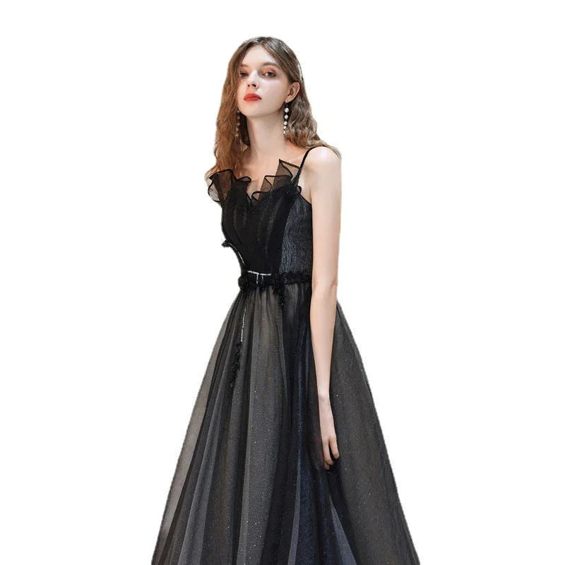 Small People Show Thin Student Art Test Temperament Socialite Banquet Dress - VAleG