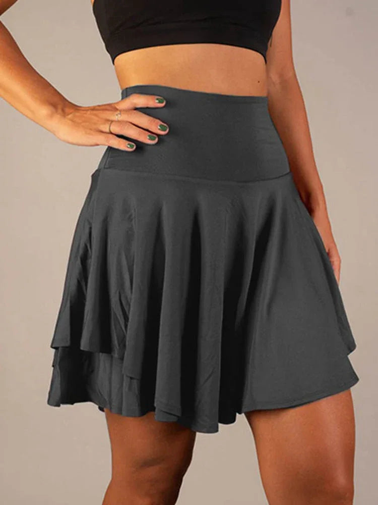 All-match Tutu High Waist Belly Contracting Running Short Skirt Anti-exposure Yoga Skirt - VAleG