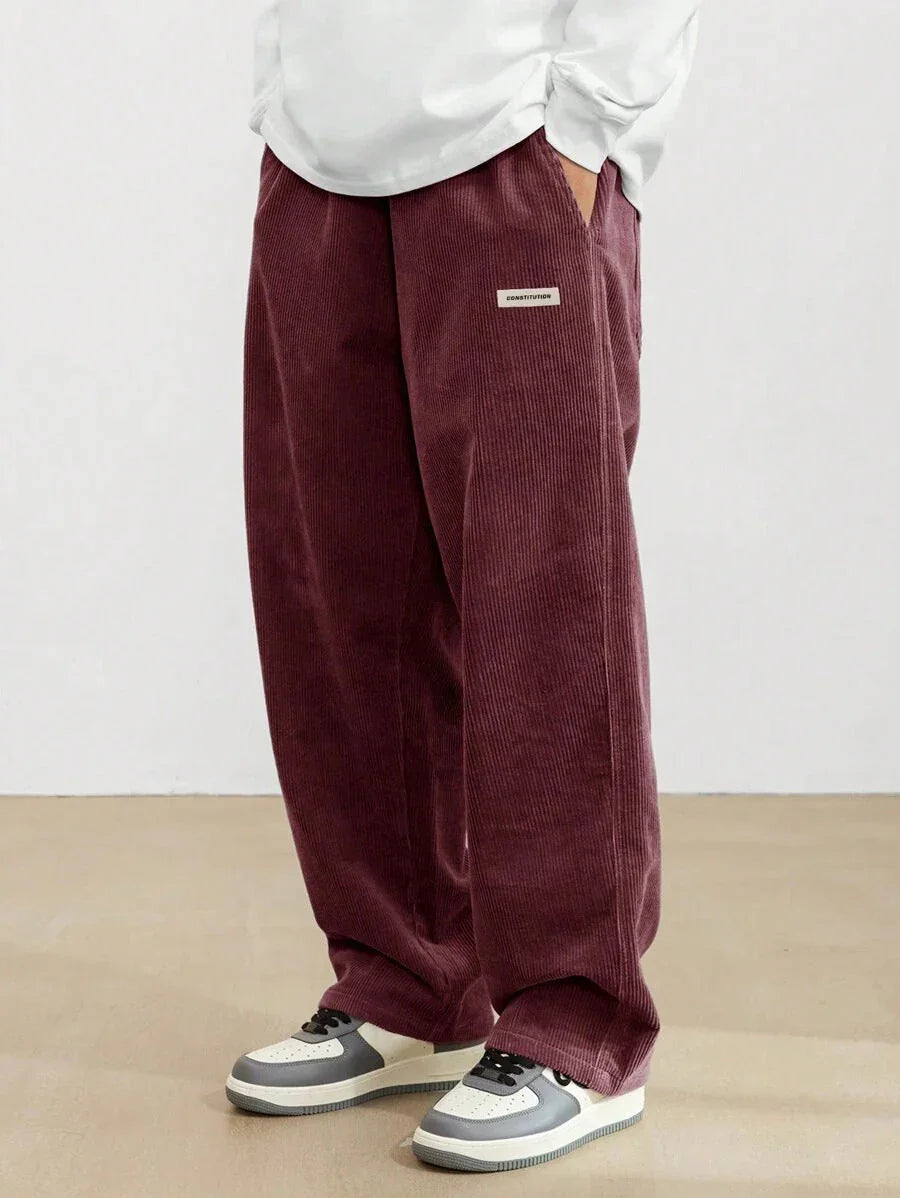 Men's Autumn And Winter Loose Wide Leg Draping Casual Pants - VAleG