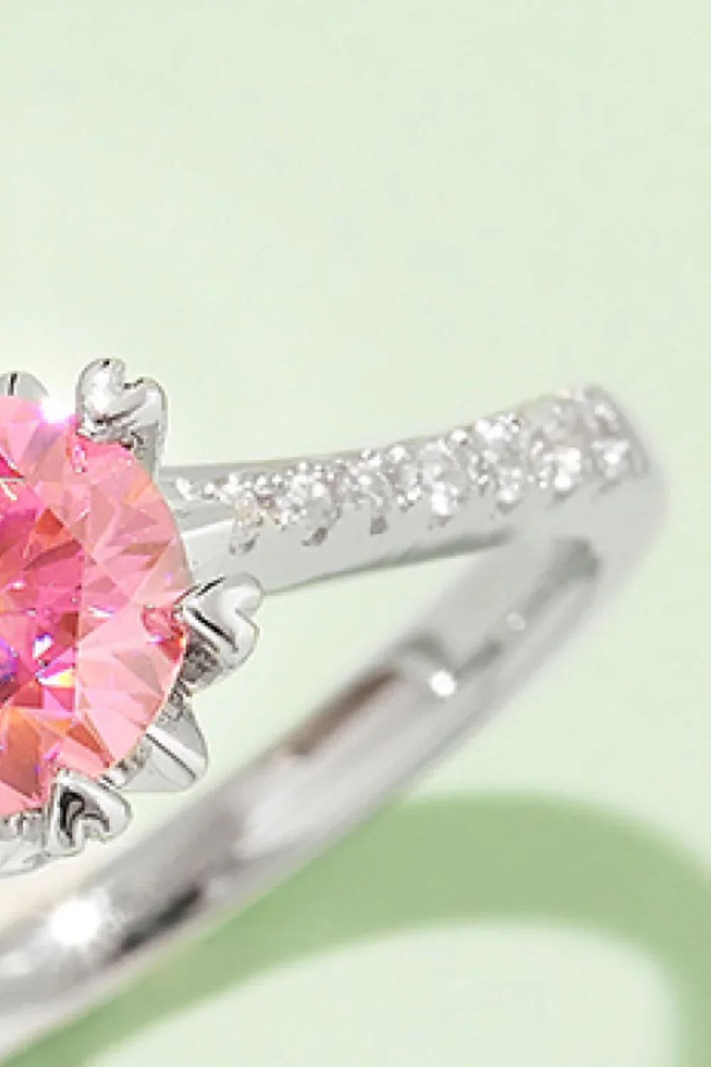 1 Carat Moissanite 925 Sterling Silver Ring - VAleG