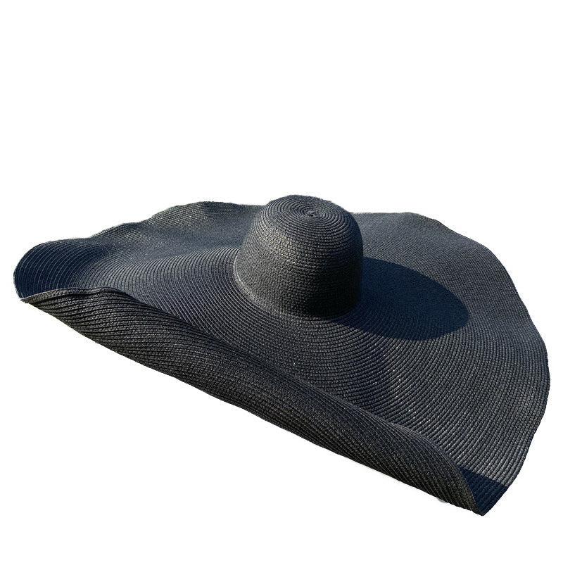 Foldable Beach Straw Oversized Sun Hat - VAleG