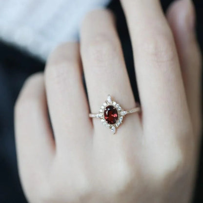 925 Sterling Silver Zircon Ring - VAleG