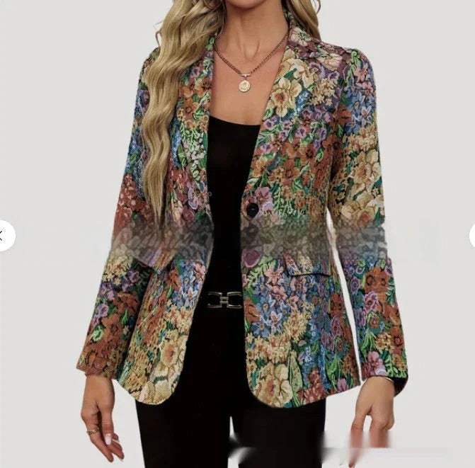 New Suit Fashion Elegant One Button Women's Coat - VAleG