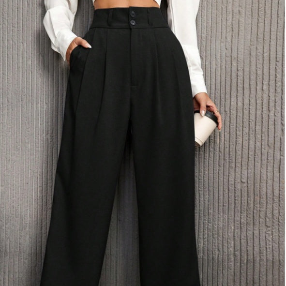 Pantaloni di alta qualità a vita alta