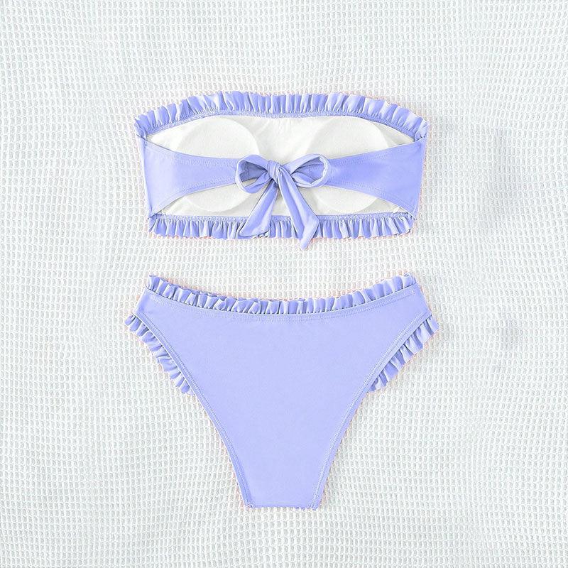 Women's Tube Top Split Swimsuit Beach - VAleG