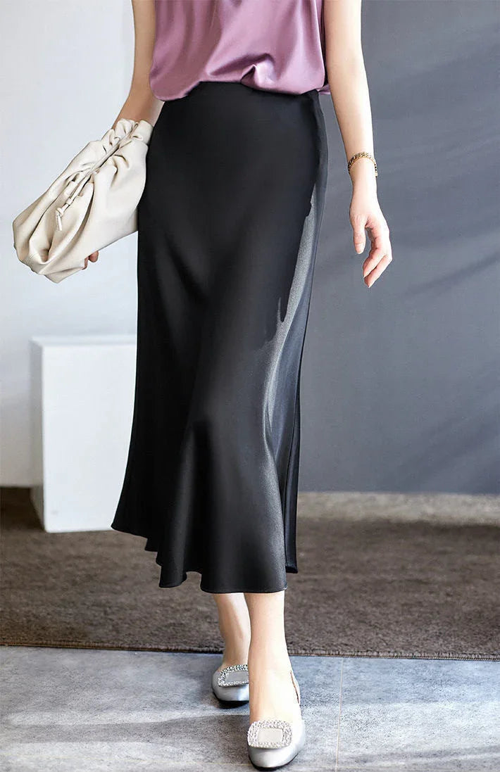 Cold Style French Style Solid Color Skirt Women's Clothing - VAleG