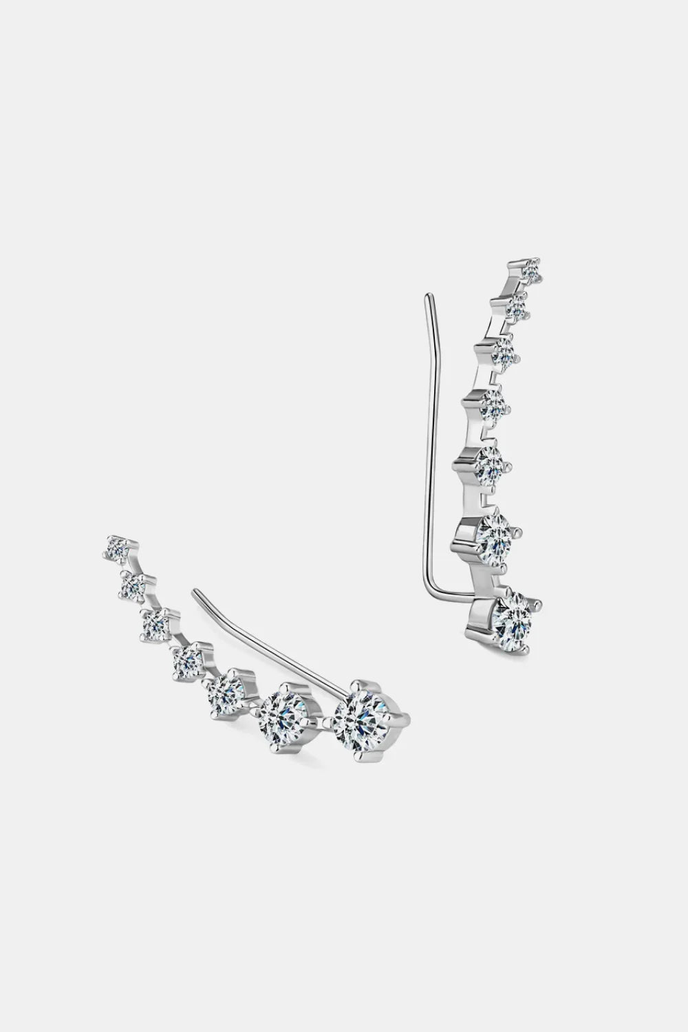 1.9 Carat Moissanite 925 Sterling Silver Earrings - VAleG