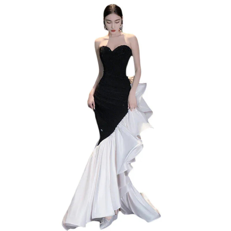 Tube Top Evening Gown - VAleG