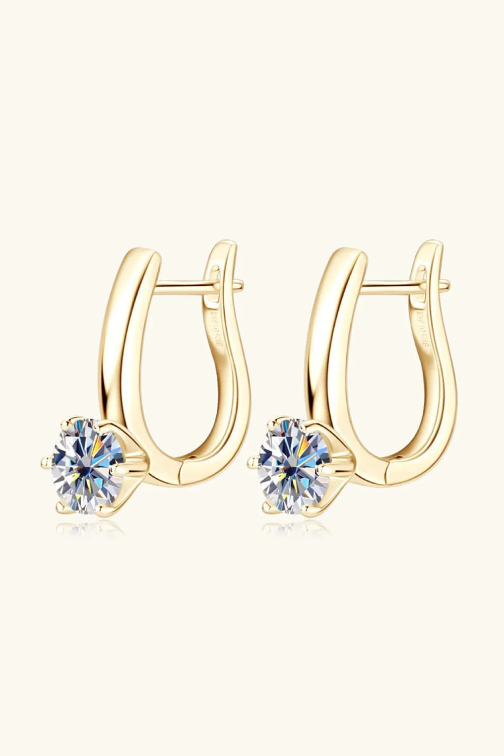 2 Carat Moissanite 925 Sterling Silver Earrings - VAleG