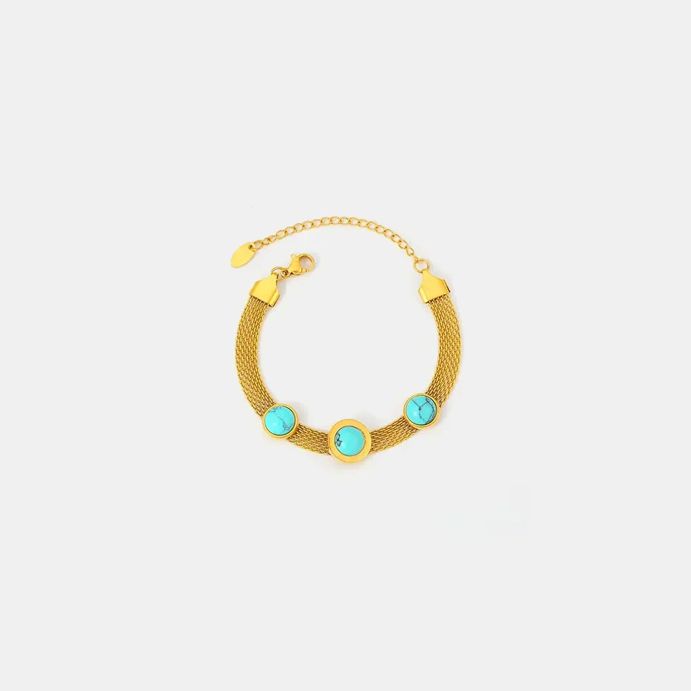Turquoise Titanium Steel Bracelet - VAleG