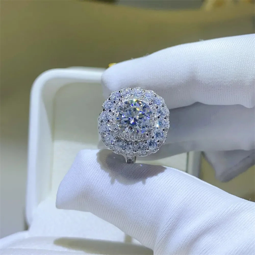 2 Carat Moissanite 925 Sterling Silver Ring - VAleG