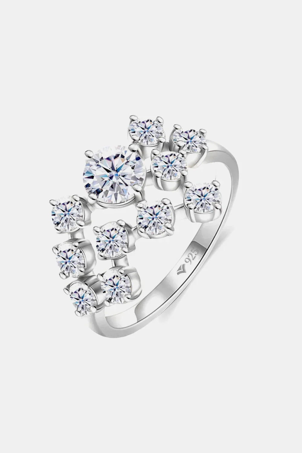 1.2 Carat Moissanite 925 Sterling Silver Ring - VAleG