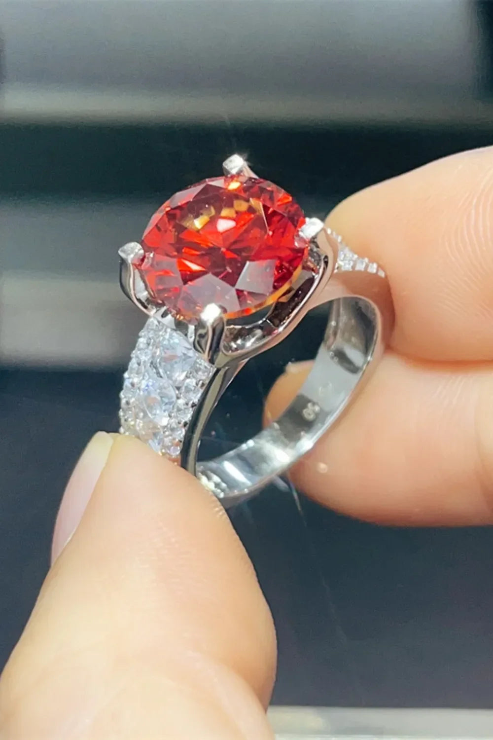 5 Carat Moissanite 925 Sterling Silver Ring - VAleG