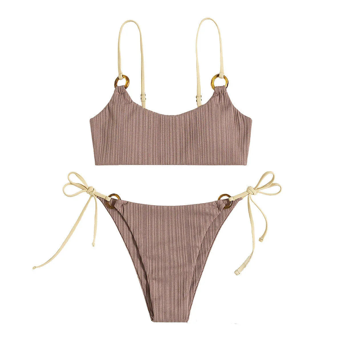Swimsuit White Bra Banded Bikini I Swimsuit - VAleG