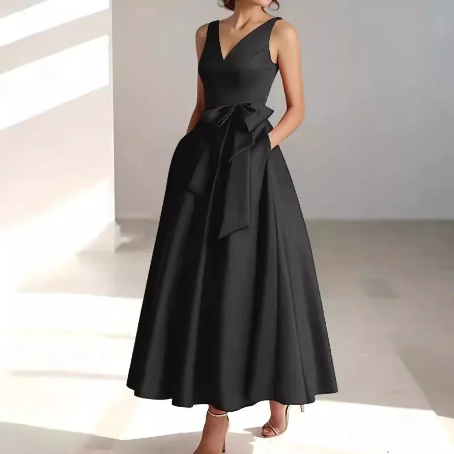 Birthday Party Host V-neck Socialite Daily Wearable Slimming Dress - VAleG