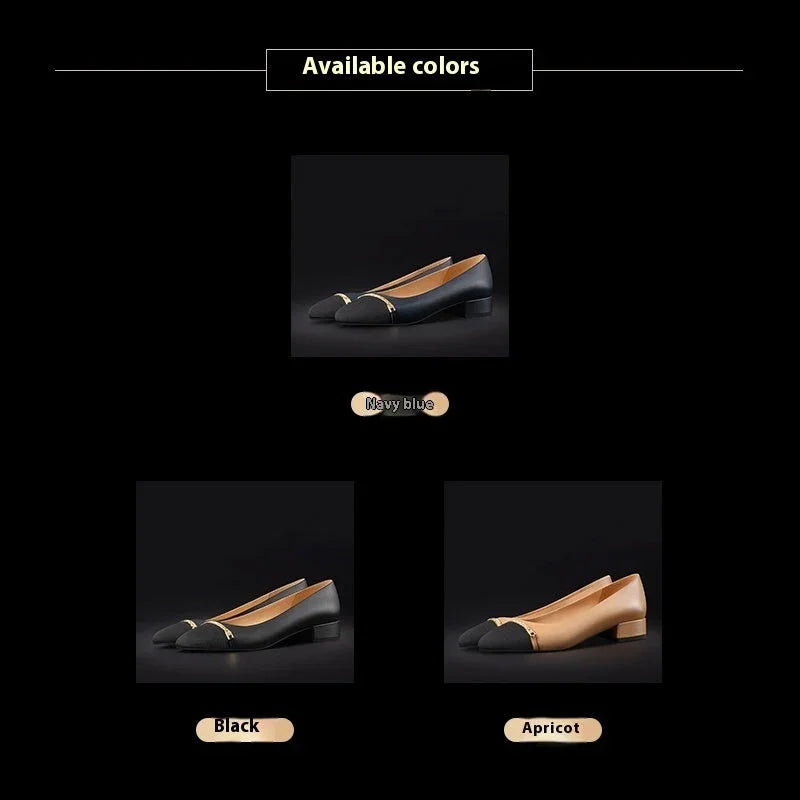 Plus Size Spring And Autumn Leather Soft Bottom Women's Shoes - VAleG