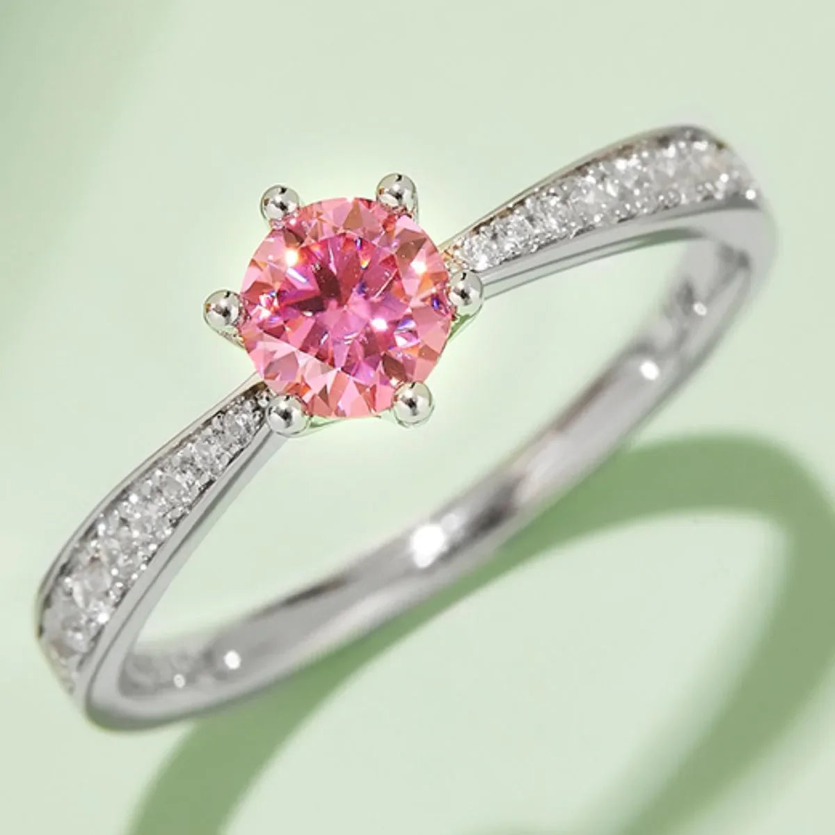 Moissanite 925 Sterling Silver Ring - VAleG