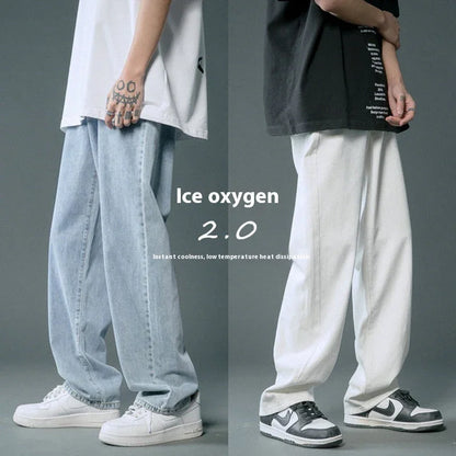 Loose Straight Summer Thin Jeans For Men - VAleG