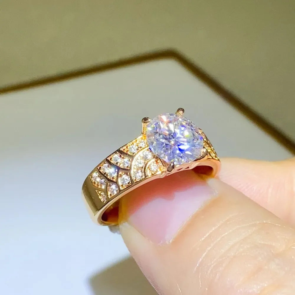 1.5 Carat 925 Sterling Silver Moissanite Ring - VAleG