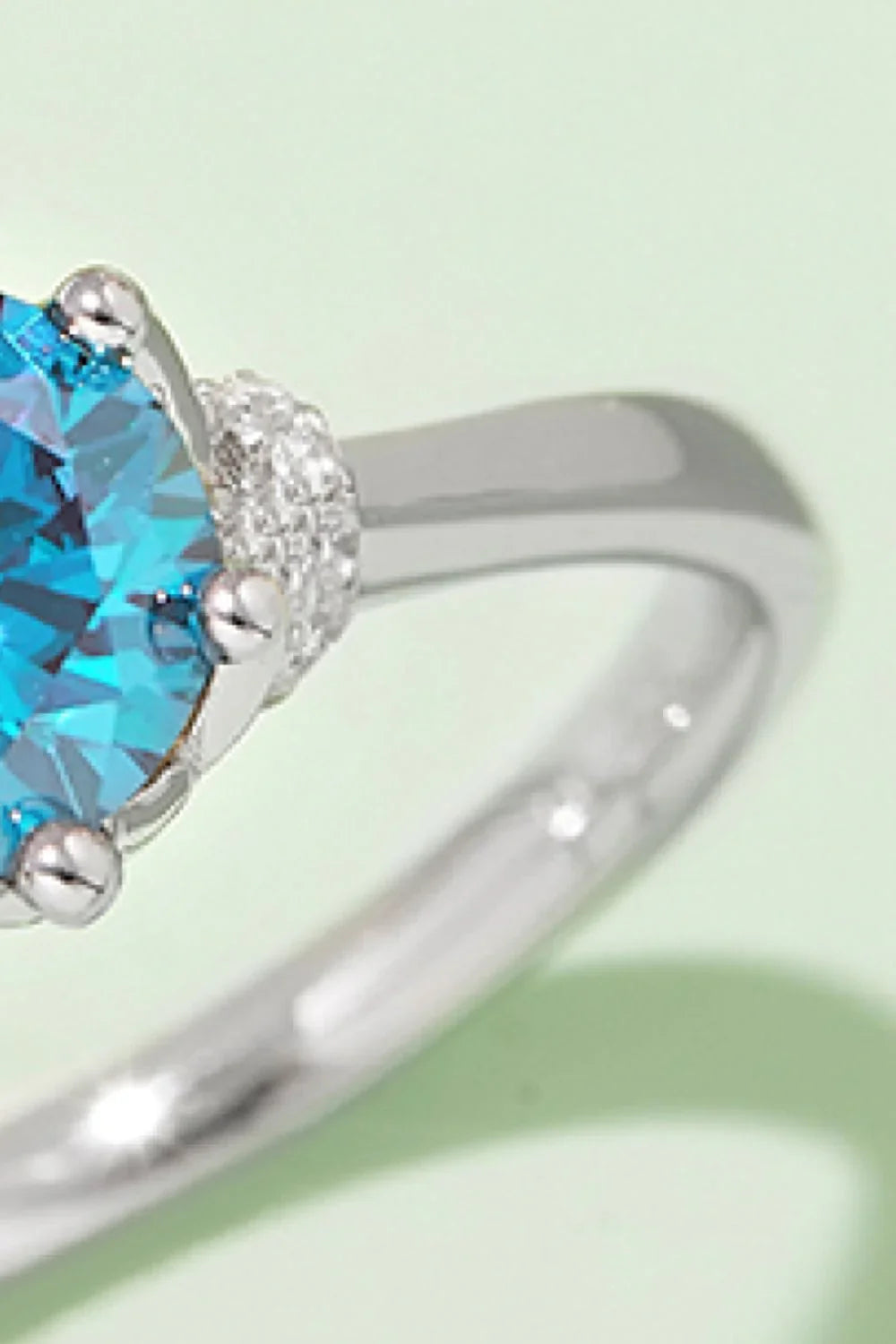 1 Carat Moissanite Contrast 925 Sterling Silver Ring - VAleG