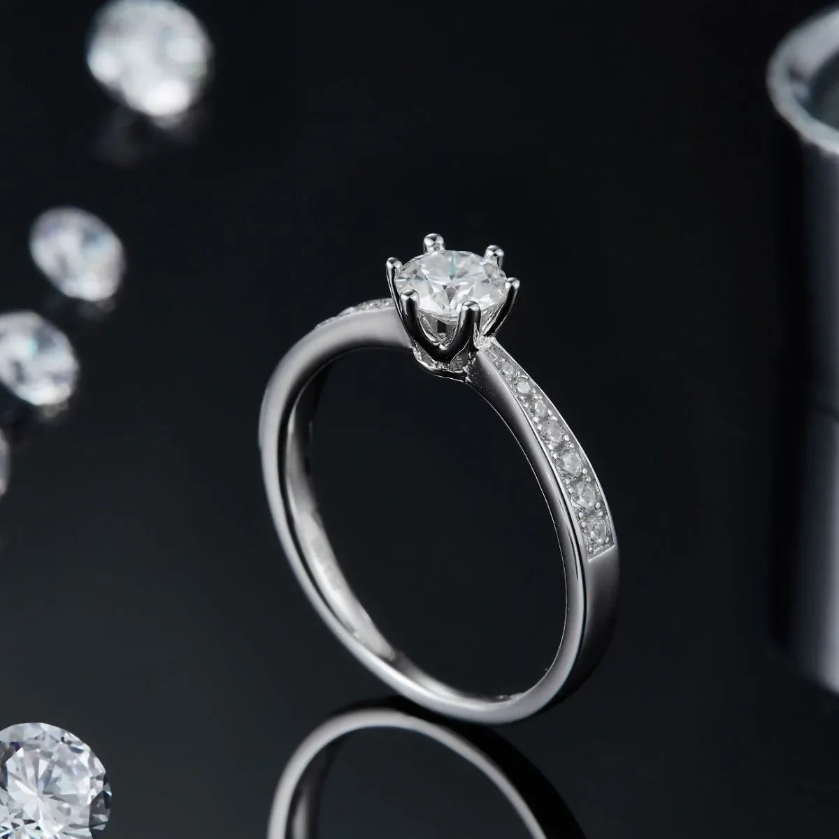 Moissanite 925 Sterling Silver Ring - VAleG
